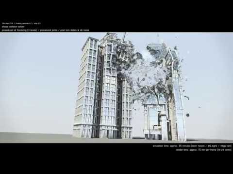 Stefan Kleindienst (Unexpected) thinkingParticles demolition of skyscraper!
