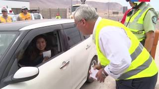 Autoridades refuerzan campaña para evitar accidentes de tránsito en Año Nuevo