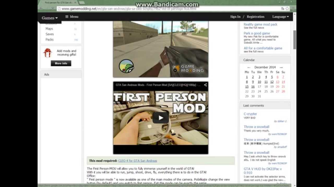 Gta Sa (FPS) mod kurulumu (Türkçe/Turkısh) YouTube