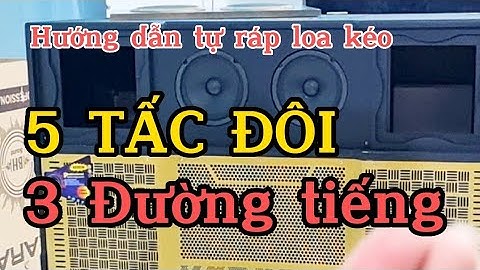 Hướng dẫn tự lắp ráp loa kéo 5 tấc đôi 3 đường tiếng /Tiên Tiến Audio