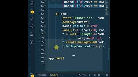 made tic tac toe game using python. #python #Short