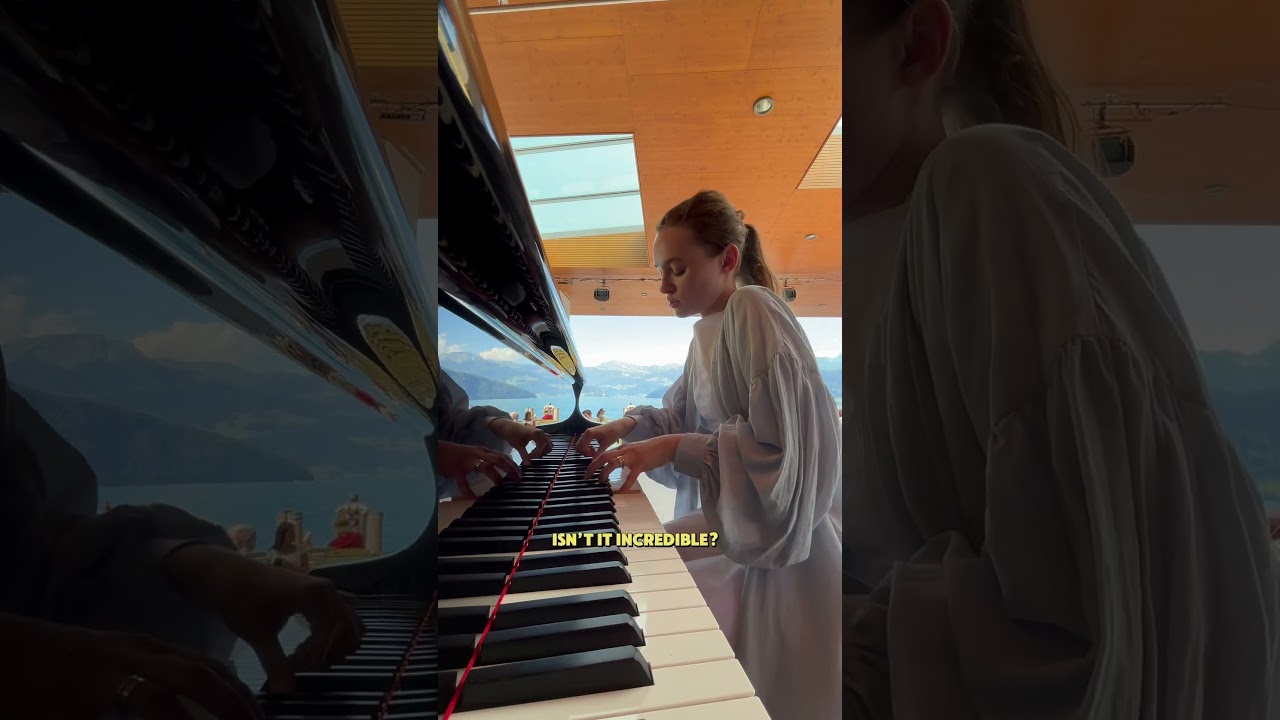 It was so magical to play Scriabin’s waltz op.1, while being surrounded by Swiss Alps!💔