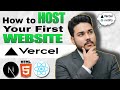 How to Host Any Website (HTML/React/Next.js) | Step-by-Step Vercel Deployment for Beginners