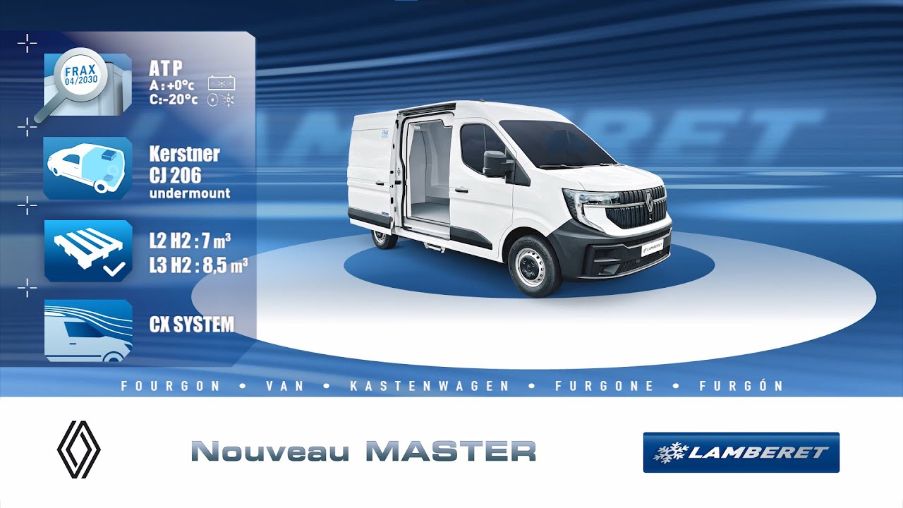 Nouveau RENAULT Master fourgon frigorifique - YouTube