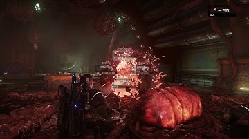 Gears of War 4 - Act lV 4-4 Powerless: Carrier Bossfight "Come In" - Del Gameplay (Juvie Pod Area)