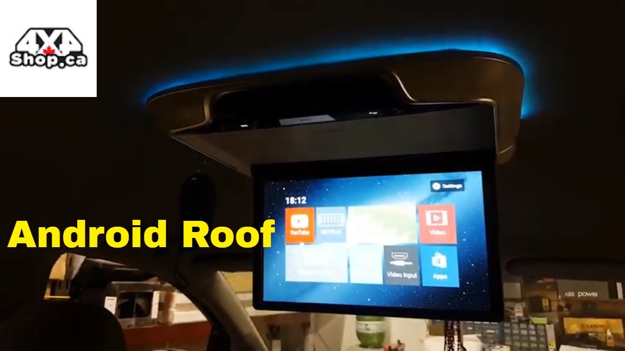 how to install a dvd player in a car roof mount