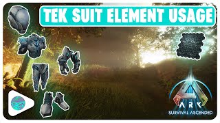 How Much Element Each Tek Piece Uses \\ ARK
