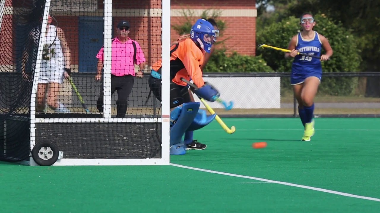 Great Bridge High School championship game field hockey goal