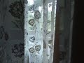 Тёмные портьеры и тюль с узором