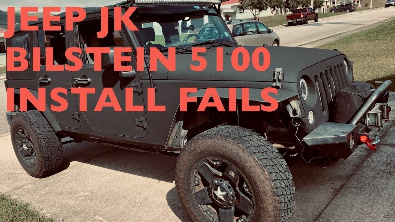 JEEP Bilstein 5100 Shocks Installation Fails - YouTube