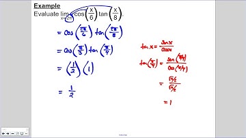 Evaluate trigonometric limits using direct substitution