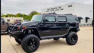 2008 Hummer H2 SUV Luxury Black-Ops Custom for sale with 25k original miles. Hummer H2 Road Armor