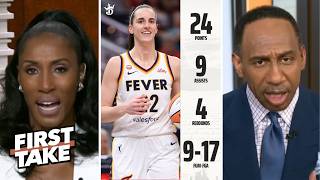 FIRST TAKE | Caitlin Clark is best player in WNBA! - Lisa tells Stephen A on Fever beat Sparks 87-78