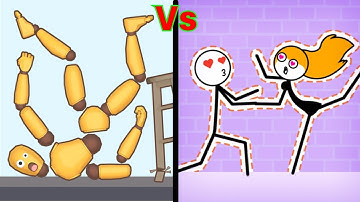 Satisfying Mobile Games RAGDOLL BREAK vs THROUGH THE WALL - Android iOS and Fun Gameplay