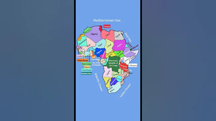 Map of African Countries #uppsc #maps #africa #africamap #upsc #ssc #geography #cognitoias #viral