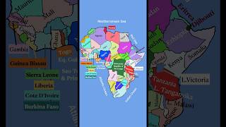 Map of African Countries #uppsc #maps #africa #africamap #upsc #ssc #geography #cognitoias #viral