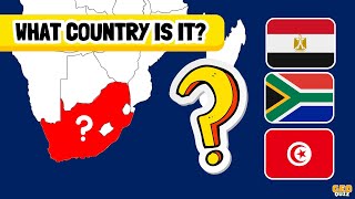 Guess The Country On The Map - AFRICA | Geography Quiz | Quiz Show