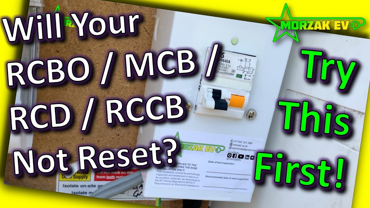 Unable to reset your RCBO / MCB / RCD / RCCB ? Try This First! - YouTube
