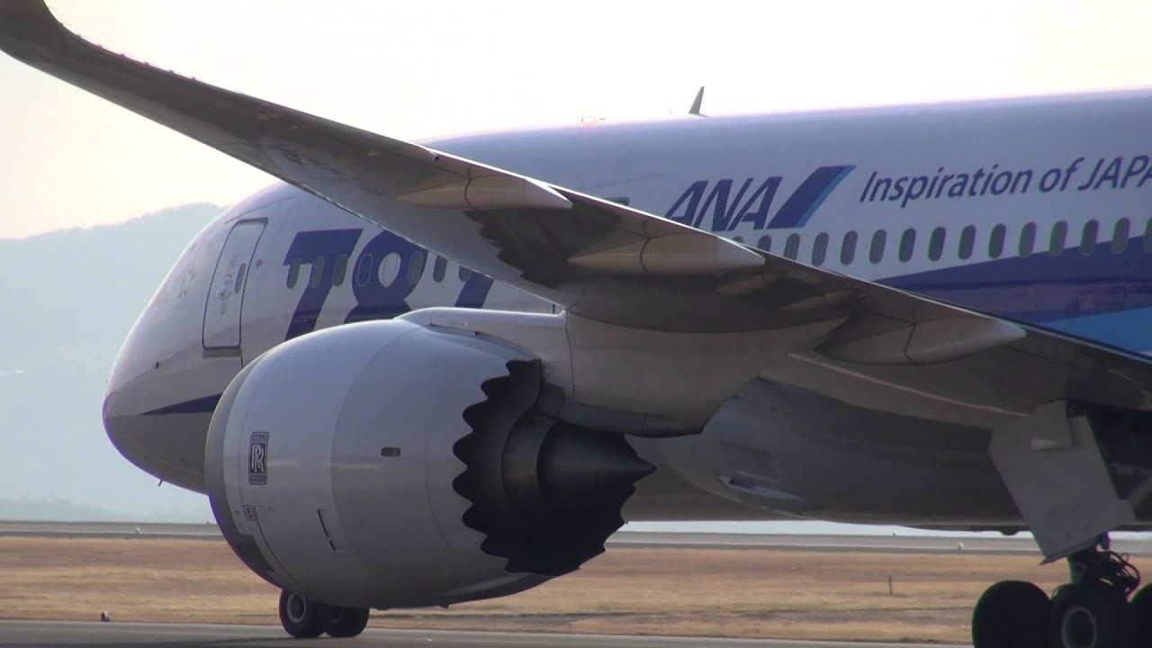 朝の岡山空港 全日空 羽田 岡山 Ana 651便 着陸 機種 87 Ana Hnd Okj Landing Boeing 787 Youtube