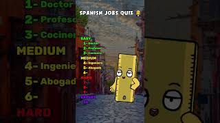 Spanish Jobs Quiz