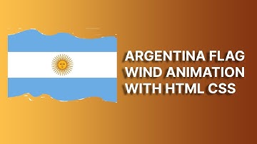 Argentina Flag Animation with HTML CSS | HTML CSS Flag Animation @raselcoder