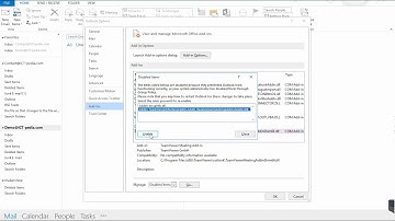 How to enable or disable Add-ins in Outlook 2013 / 2016?