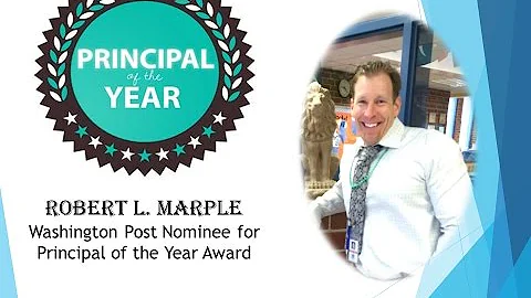 Robert Marple, Principal of the Year, Nominee