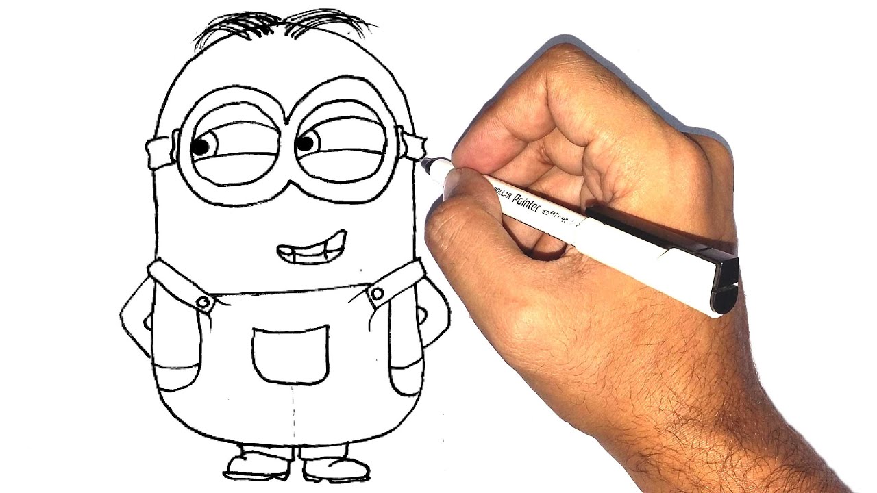‫تعليم الرسم للاطفال كيف ترسم مينيونز خطوة بخطوة للمبتدئين‬‎ YouTube