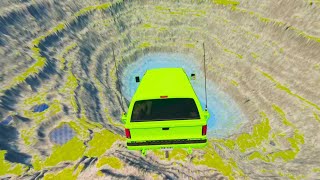 Cars vs Leap of Death Realistic Crashes BeamNG drive #164 | BeamNG