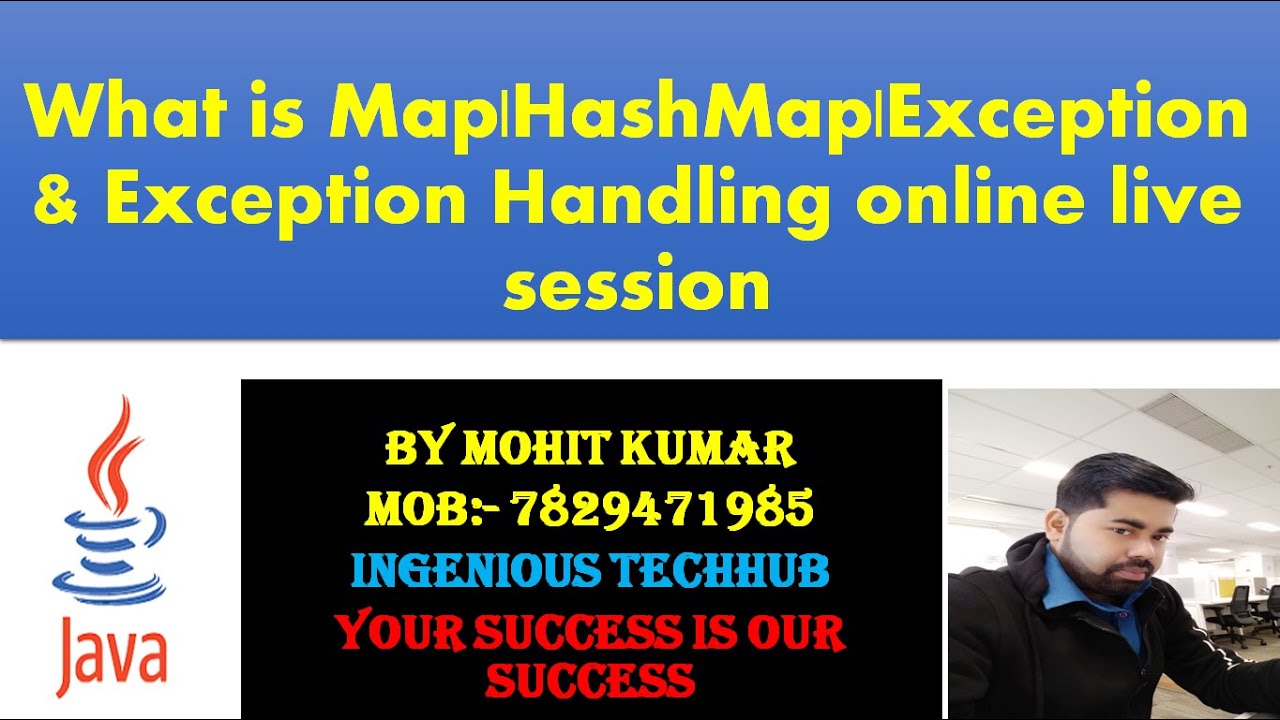 What is MapHashMapException & Exception Handling online live session