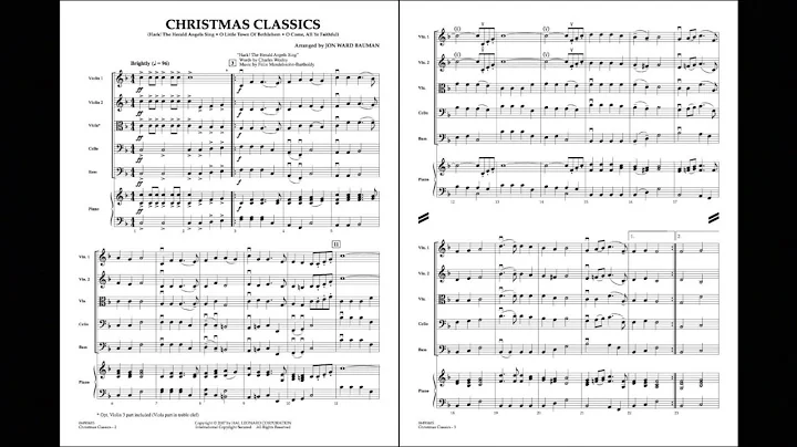 Christmas Classics arranged by Jon Ward Bauman