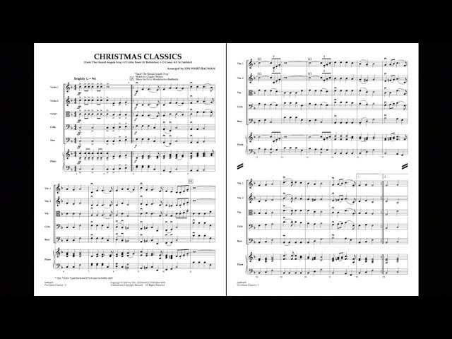 Christmas Classics arranged by Jon Ward Bauman