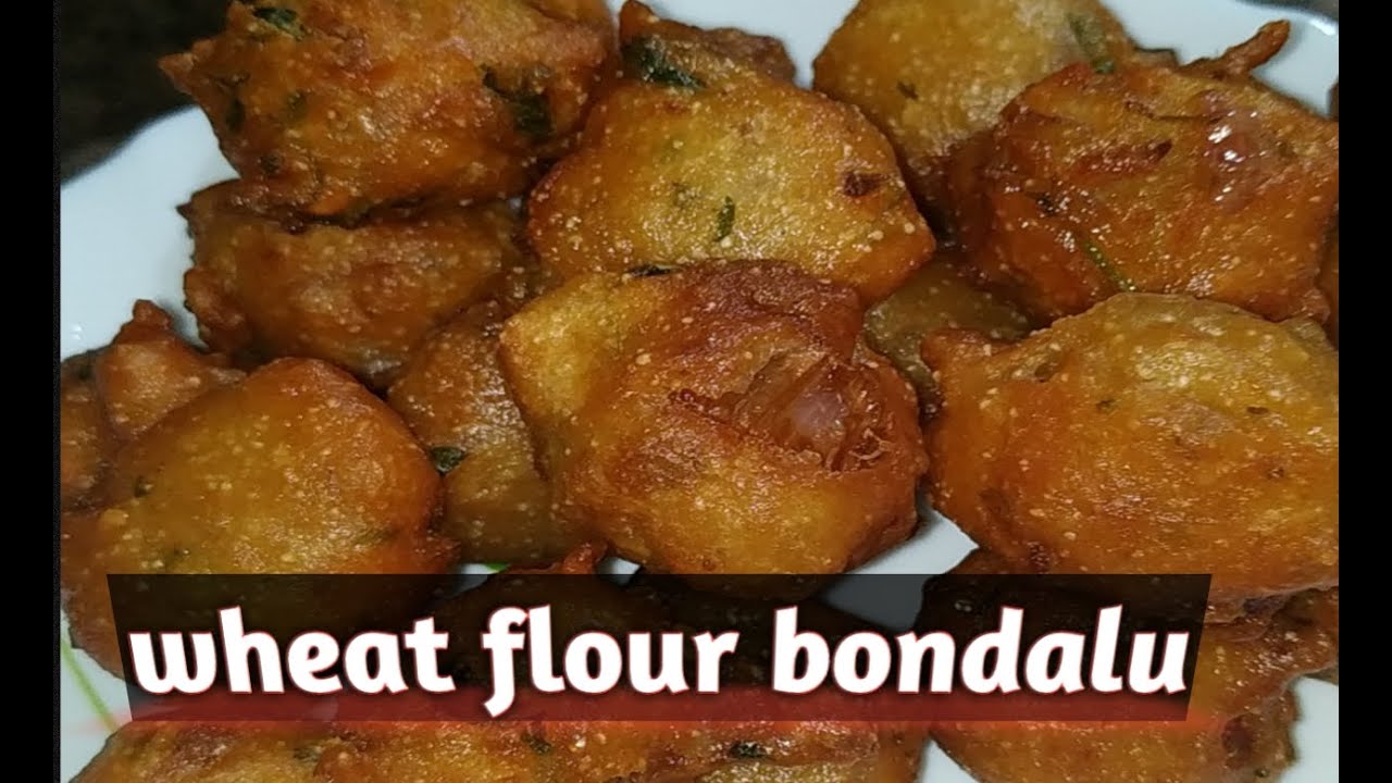 Wheat flour bondalu recipe easy and crispy wheat flour bondalu in