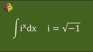 2nd method to evaluate the indefinite integral using basic techniques (Mis 3314A)
