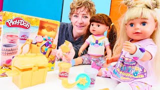 Oyun hamuru videoları! Play doh hazine sandığı! Yeni oyuncak seti tanııtımı!