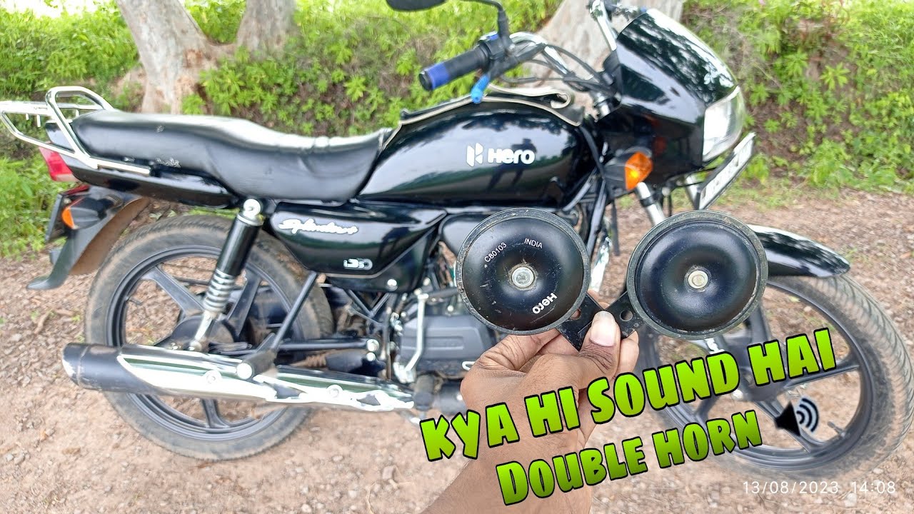 Dual horn installation on splendor bike,dual horn kaise bajta hai,dual