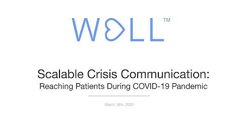 Scalable Crisis Communication: Reaching Patients During COVID 19 Pandemic