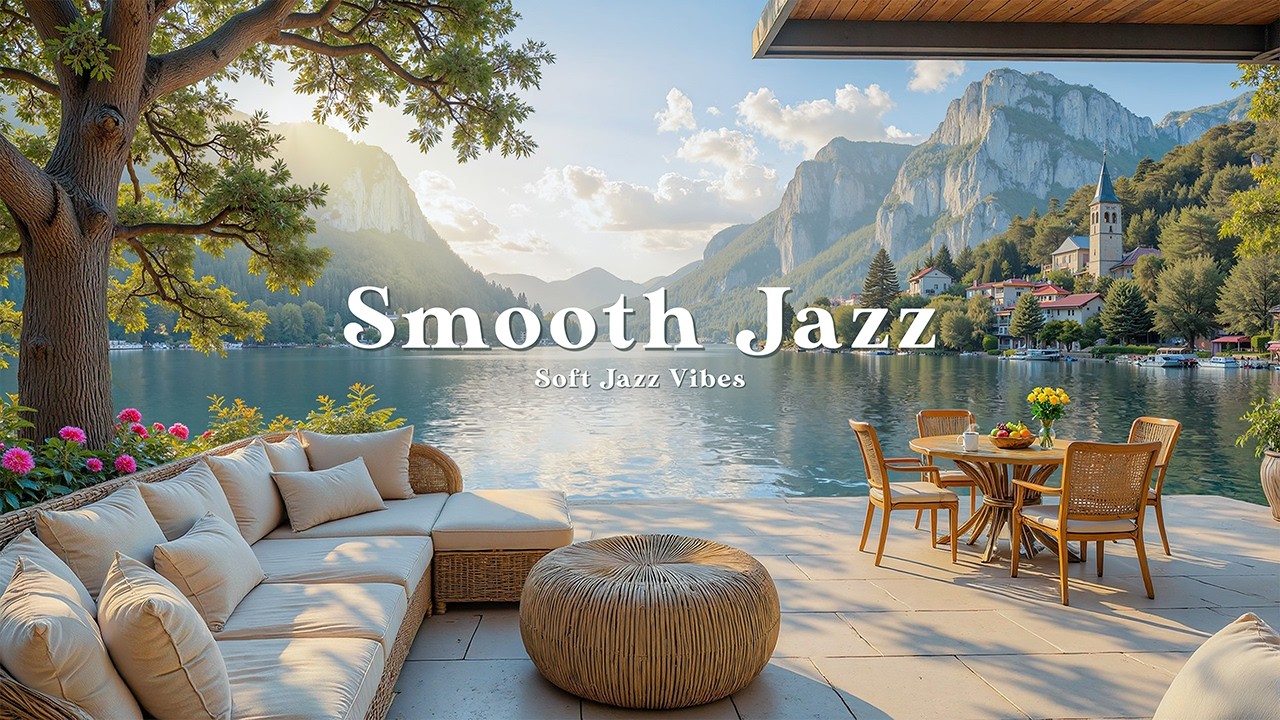 Elegant Lakeside Jazz Ambience | Smooth Jazz With Fresh Air & Golden Sunlight For Peaceful Morning