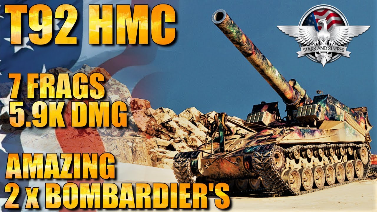 WoT T92 HMC Gameplay 2020 ♦ 7 Kills 5.9k Dmg ♦ Arty Replays