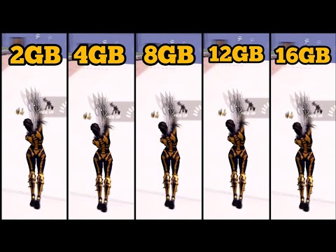 FORTNITE RAM COMPARISON 2GB VS 4GB VS 8GB VS 12GB VS 16GB