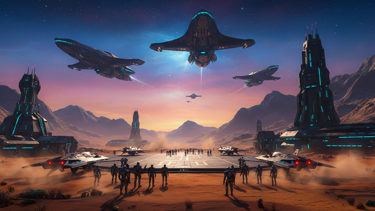 When Reality Melts in Neon Space — Psychedelic Alien Ambient | Trippy Futuristic City | 4K