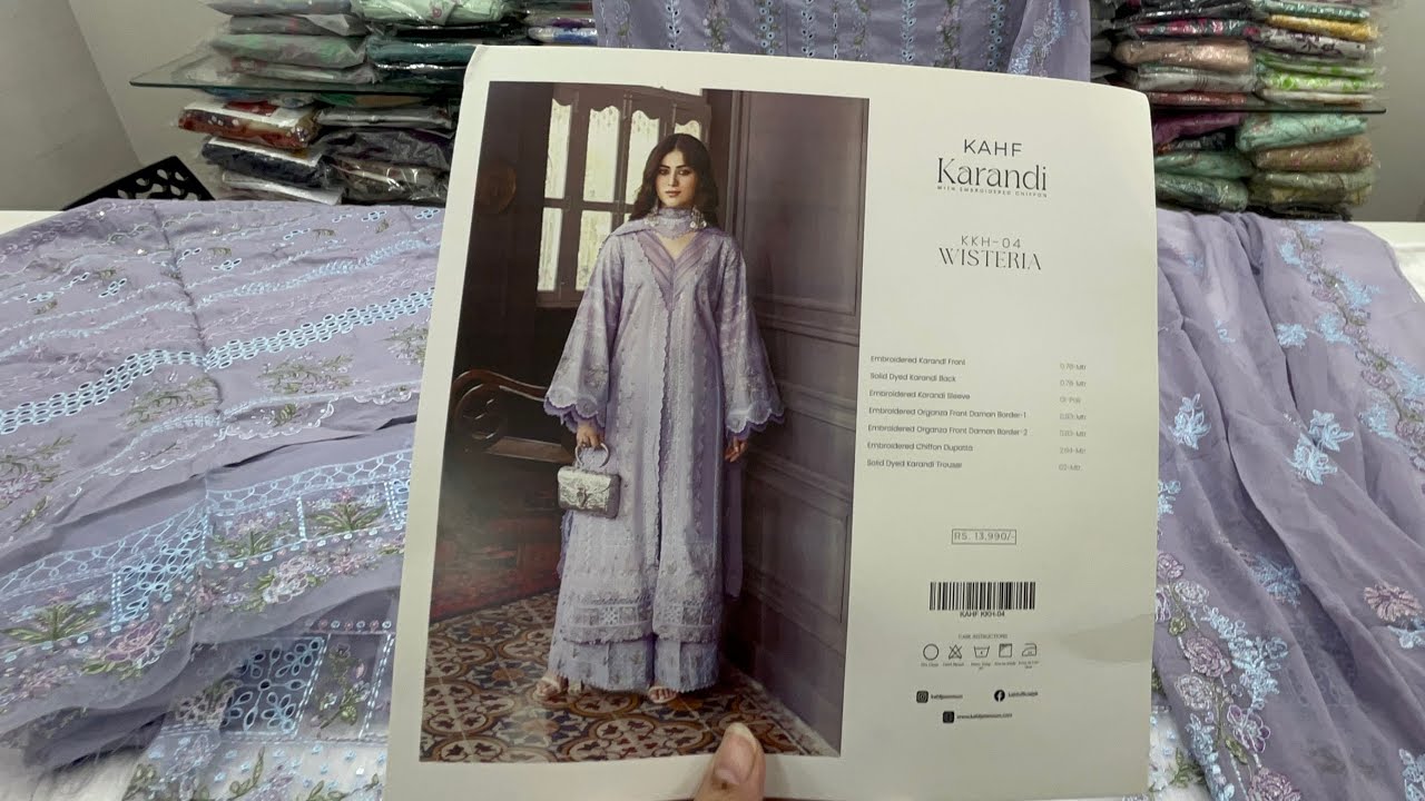 #kahf #karandi #winterspecial #formalwear #embroidered #chiffondupatta Order on WhatsApp 7610387608