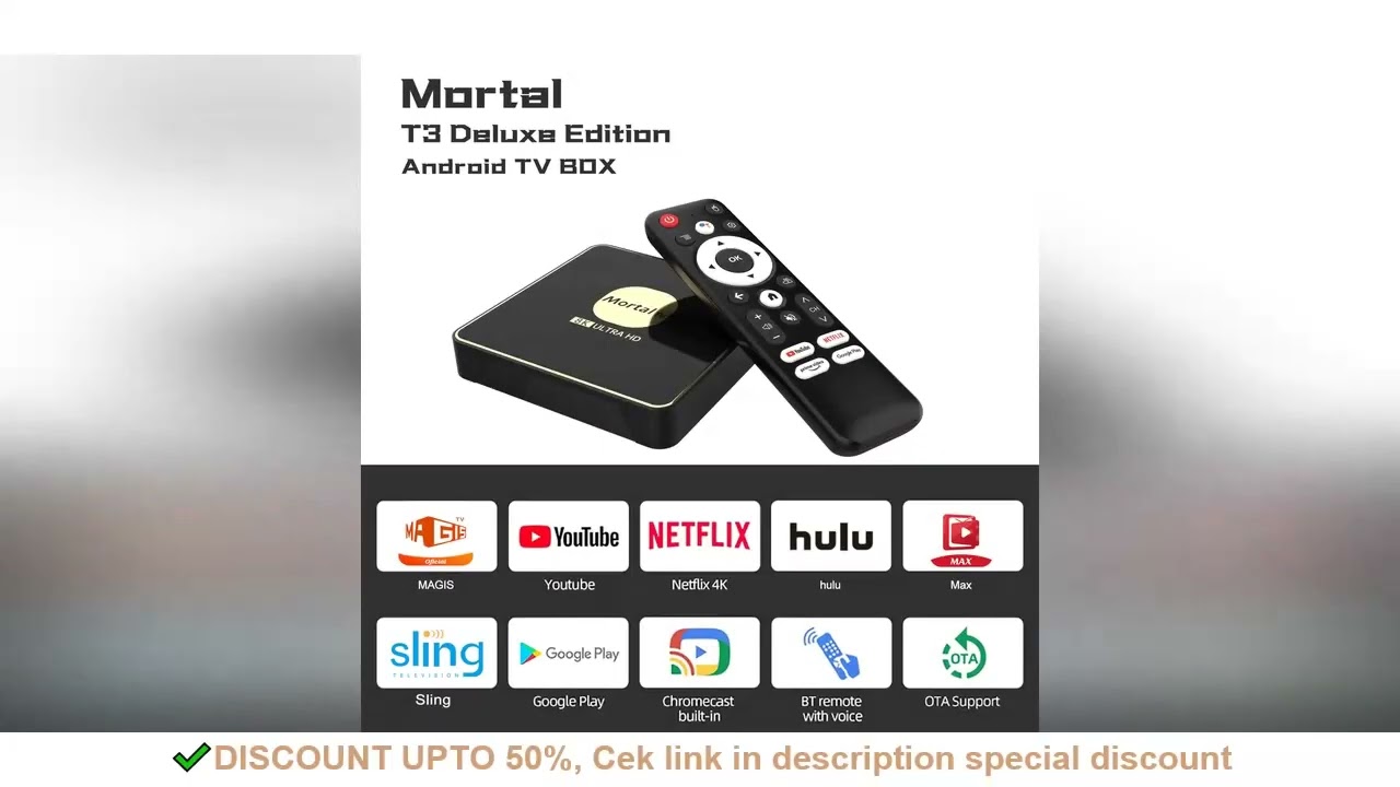 Android13 Smart TV Box Wifi6 Streaming Media Player 4K HDR10 Rockchip3528 4GB64GB Large Memory Bluet