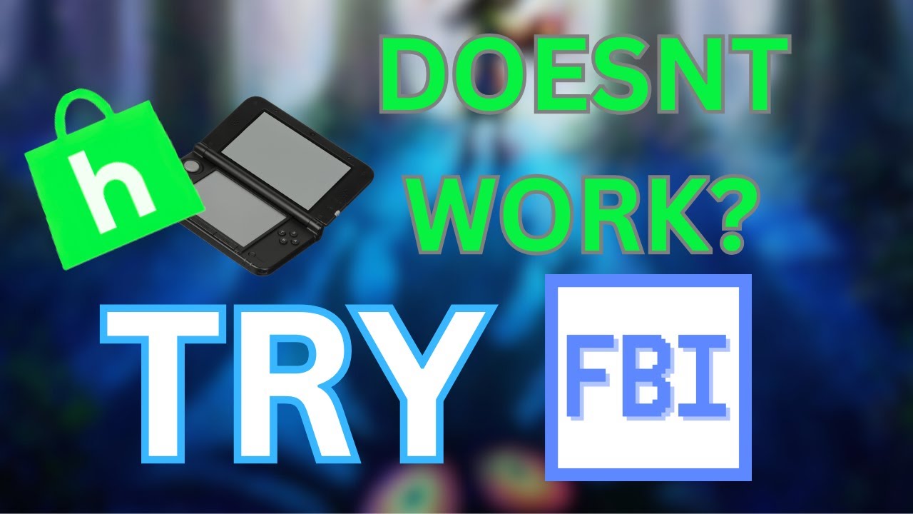 How to install 3ds cias with fbi when hshop doesn t work 3ds homebrew