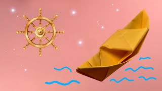 Asian Style Origami Boat World Crafts | Origami Floating Paper Sampan Easy Tutorial #origami