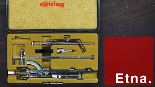 Rotring compass set (NOS) - review & unboxing | Etna.