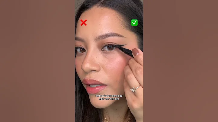Eyeliner technique for hooded eyes!