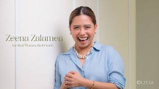 Zeena Zalamea for Olivia Pearl Jewelry's #RealWomenRealPearls Campaign