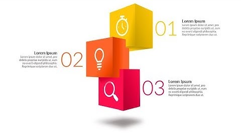 3D cubes powerpoint infographic. Powerpoint tricks
