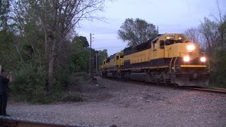 NYS&W #3014 leads the 99 across Pompton Diamond